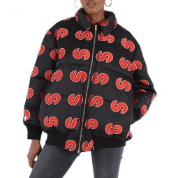 Ladies Red Logo Down Jacket, Brand Size 36 (US Size 2)