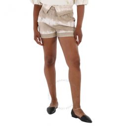 Ladies Bamboo Safari Tie-dye Denim Shorts, Waist Size 29