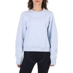 Ladies Logo Print Cotton Sweatshirt, Brand Size 42 (US Size 8)