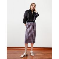 Skirt - Cooling Check Lilac