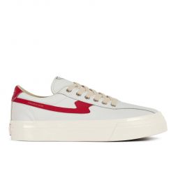 Dellow S-Strike Leather SHOES - White/Red