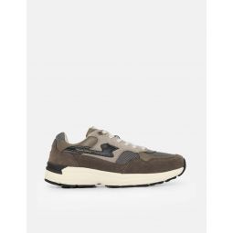 Amiel S Strike Trainers Suede Mix Shoes - Grey