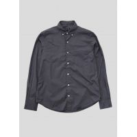 Single Needle Shirt - Dark Grey Broadcloth