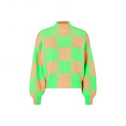 Adonis Sweater - Green/Tan Check