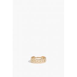 Stackable Chain Ring in 14k Yellow Gold
