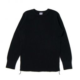 9936) Heavy Thermal Long Sleeve Shirt - Black
