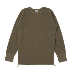 9936) Heavy Thermal Long Sleeve Shirt - Khaki
