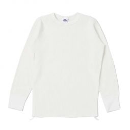 9936) Heavy Thermal Long Sleeve Shirt - White