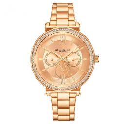 Symphony Rose Gold-tone Dial Ladies Watch
