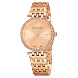 Symphony Rose Gold-tone Dial Ladies Watch