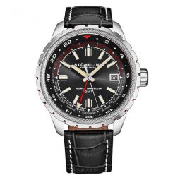 Monaco Quartz Black Dial Mens Watch