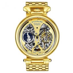 Legacy Gold Skeleton Dial Mens Watch