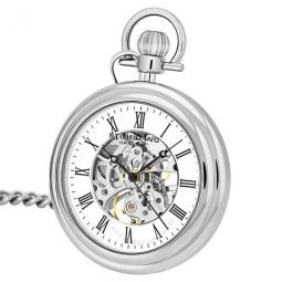 Legacy Hand Wind White Dial Mens Pocket Watch