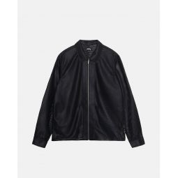 ZIP SHIRT PERFORATED LEATHER