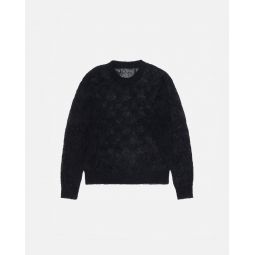 LOOSE KNIT CROSS CABLE SWEATER