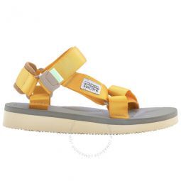 Yellow X Beige Depa-Cab Sandals, Size 5