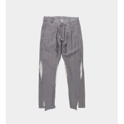 Slim Slit Pants - Grey
