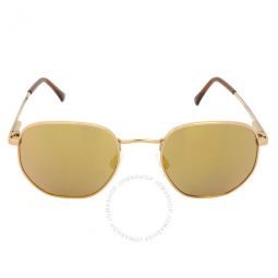 Del Ray Polarized Sienna Mirror Geometric Unisex Sunglasses