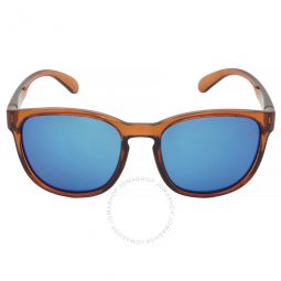 Loveseat Polarized Blue Mirror Oval Unisex Sunglasses