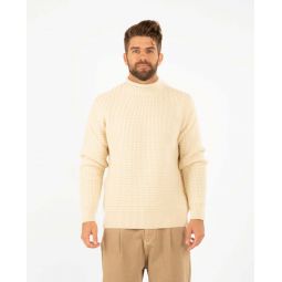 Merino Fishermans Jumper - Ecru