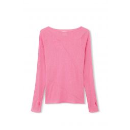 Surf And Sand Panelled Knit Top - Sea Pink