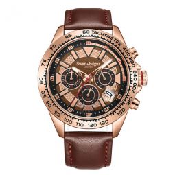 Speed Tracker Chronograph Automatic Brown Dial Mens Watch