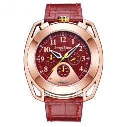 Crusader Automatic Red Dial Mens Watch