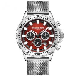 Master Automatic Red Dial Mens Watch