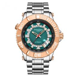 Geometric Racer Automatic Green Dial Mens Watch