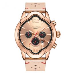Elliptical Automatic Rose Gold Dial Mens Watch