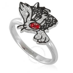 Looney Tunes Sylvester Motif Ring, Size 52