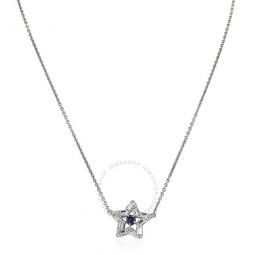 Rhodium Plated Stella Star Pendant Necklace