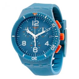 Patmos Chronograph Blue Dial Blue Silicone Unisex Watch