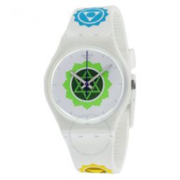 Breathe White Dial White Plastic Unisex Watch