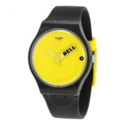 Originals Ciao Tutti Yellow Dial Black Silicone Unisex Watch