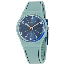 Blue Stitches Blue Dial Ladies Casual Watch