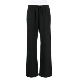 Wide Leg Sweatpants With Pre-Styled Detachable Logo Brief