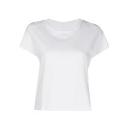 Puff Logo Shrunken Tee In Cotton Jersey