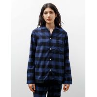 Flannel Pyjama Shirt - Gingham Blue
