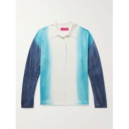Nova Tie-Dyed Organic Cotton and Cashmere-Blend Shirt