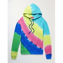 Oversized Tie-Dyed Cotton and Cashmere-Blend Jersey Hoodie