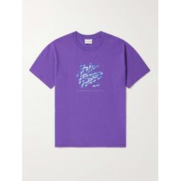Crushed Pixel Logo-Print Cotton-Jersey T-Shirt