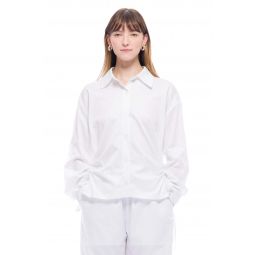 Cicely Shirt - Blue White/White