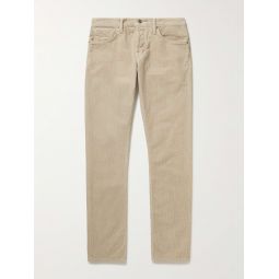 12 Waves Cord Slim-Fit Cotton-Blend Corduroy Trousers