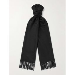 Day Fringed Logo-Embroidered Cashmere Scarf