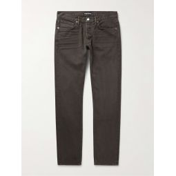 Slim-Fit Cotton-Corduory Trousers