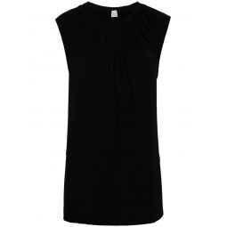Gathered Neck Jersey Top