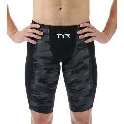 TYR Mens Shockwave High Waist Camo Jammer Tech Suit Swimsuit
