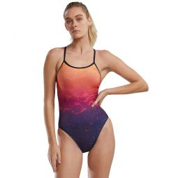 TYR Womens Infrared Crosscut Tieback One Piece Swimsuit
