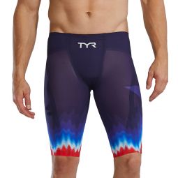 TYR Mens Venzo USA High Waist Jammer Tech Suit Swimsuit